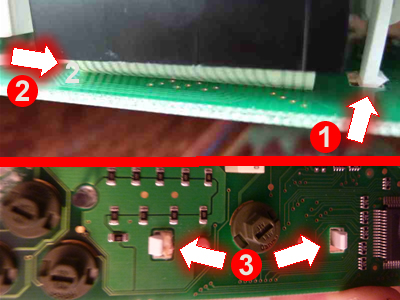 How to repair the ribbon cables to fix missing pixels on Mercedes LCD displays (E-Class and other models)  @ www.jamesandtracy.co.uk